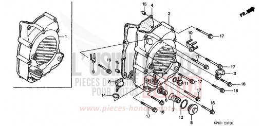 RIGHT CRANKCASE COVER NSS2501 de 2001
